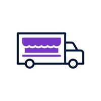 Comida caminhão ícone para seu local na rede Internet projeto, logotipo, aplicativo, ui. vetor