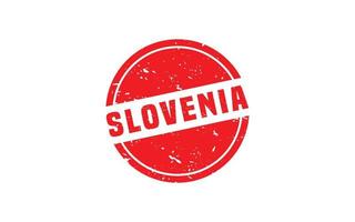 eslovénia carimbo borracha com grunge estilo em branco fundo vetor