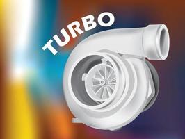 turbo supercharger em ilustração vetorial gráfica