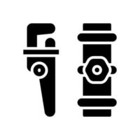 tubo chave inglesa ícone para seu local na rede Internet projeto, logotipo, aplicativo, ui. vetor