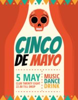 Cartaz de Cinco de Mayo vetor