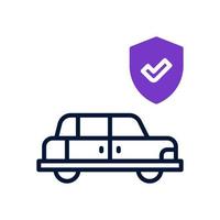 carro seguro ícone para seu local na rede Internet, móvel, apresentação, e logotipo Projeto. vetor