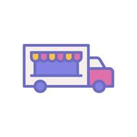 Comida caminhão ícone para seu local na rede Internet projeto, logotipo, aplicativo, ui. vetor