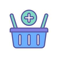 adicionar para cesta ícone para seu local na rede Internet projeto, logotipo, aplicativo, ui. vetor