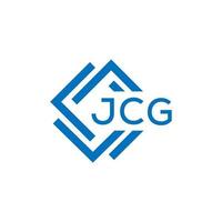 jcg carta logotipo Projeto em branco fundo. jcg criativo círculo carta logotipo conceito. jcg carta Projeto. vetor