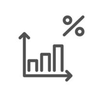 crédito Avaliação relacionado ícone esboço e linear vetor. vetor