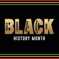 mês da história negra vetor