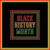 mês da história negra vetor