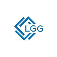 LG carta logotipo Projeto em branco fundo. LG criativo círculo carta logotipo conceito. LG carta Projeto. vetor