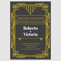 Casamento Art Deco vetor