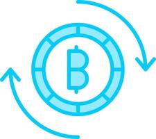 bitcoin troca vetor ícone