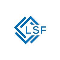 lsf carta logotipo Projeto em branco fundo. lsf criativo círculo carta logotipo conceito. lsf carta Projeto. vetor