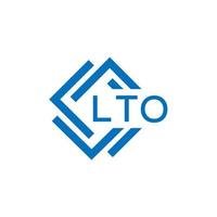 lto criativo círculo carta logotipo conceito. lto carta Projeto. vetor