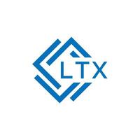 ltx carta logotipo Projeto em branco fundo. ltx criativo círculo carta logotipo conceito. ltx carta Projeto. vetor