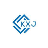 kxj carta logotipo Projeto em branco fundo. kxj criativo círculo carta logotipo conceito. kxj carta Projeto. vetor