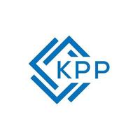 kpp carta logotipo Projeto em branco fundo. kpp criativo círculo carta logotipo conceito. kpp carta Projeto. vetor