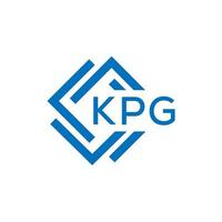 kpg carta logotipo Projeto em branco fundo. kpg criativo círculo carta logotipo conceito. kpg carta Projeto. vetor