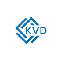 kvd carta logotipo Projeto em branco fundo. kvd criativo círculo carta logotipo conceito. kvd carta Projeto. vetor