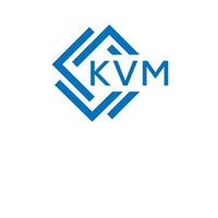 kvm carta logotipo Projeto em branco fundo. kvm criativo círculo carta logotipo conceito. kvm carta Projeto. vetor