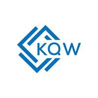 kqw carta logotipo Projeto em branco fundo. kqw criativo círculo carta logotipo conceito. kqw carta Projeto. vetor