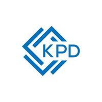 kpd carta logotipo Projeto em branco fundo. kpd criativo círculo carta logotipo conceito. kpd carta Projeto. vetor