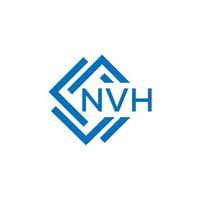 nvh carta logotipo Projeto em branco fundo. nvh criativo círculo carta logotipo conceito. nvh carta Projeto. vetor