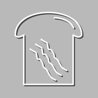 ícone de vetor de torrada