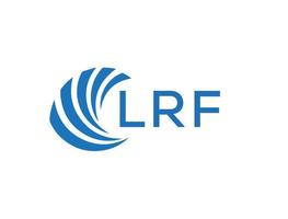 lrf abstrato o negócio crescimento logotipo Projeto em branco fundo. lrf criativo iniciais carta logotipo conceito. vetor