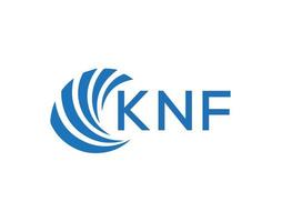 knf abstrato o negócio crescimento logotipo Projeto em branco fundo. knf criativo iniciais carta logotipo conceito. vetor