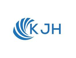 kjh abstrato o negócio crescimento logotipo Projeto em branco fundo. kjh criativo iniciais carta logotipo conceito. vetor