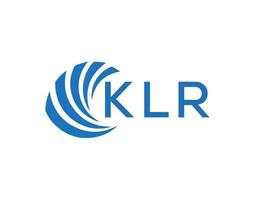 klr abstrato o negócio crescimento logotipo Projeto em branco fundo. klr criativo iniciais carta logotipo conceito. vetor