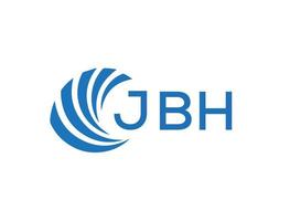 jbh abstrato o negócio crescimento logotipo Projeto em branco fundo. jbh criativo iniciais carta logotipo conceito. vetor