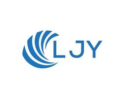 ljy abstrato o negócio crescimento logotipo Projeto em branco fundo. ljy criativo iniciais carta logotipo conceito. vetor