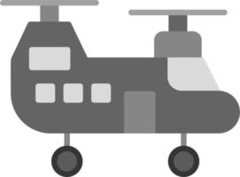 ícone de vetor de helicóptero militar