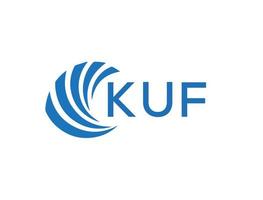 kuf abstrato o negócio crescimento logotipo Projeto em branco fundo. kuf criativo iniciais carta logotipo conceito. vetor