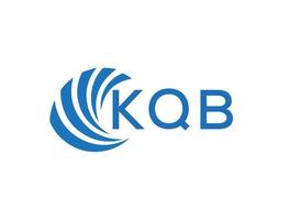 kqb abstrato o negócio crescimento logotipo Projeto em branco fundo. kqb criativo iniciais carta logotipo conceito. vetor