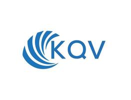 kqv abstrato o negócio crescimento logotipo Projeto em branco fundo. kqv criativo iniciais carta logotipo conceito. vetor