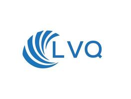 lvq abstrato o negócio crescimento logotipo Projeto em branco fundo. lvq criativo iniciais carta logotipo conceito. vetor