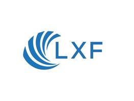lxf abstrato o negócio crescimento logotipo Projeto em branco fundo. lxf criativo iniciais carta logotipo conceito. vetor