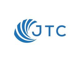 jtc abstrato o negócio crescimento logotipo Projeto em branco fundo. jtc criativo iniciais carta logotipo conceito. vetor