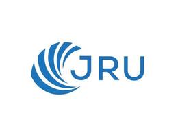 jru abstrato o negócio crescimento logotipo Projeto em branco fundo. jru criativo iniciais carta logotipo conceito. vetor