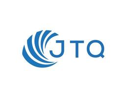 jtq abstrato o negócio crescimento logotipo Projeto em branco fundo. jtq criativo iniciais carta logotipo conceito. vetor