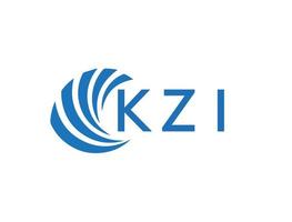 kzi abstrato o negócio crescimento logotipo Projeto em branco fundo. kzi criativo iniciais carta logotipo conceito. vetor