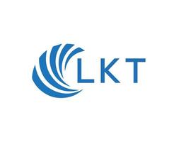 lkt abstrato o negócio crescimento logotipo Projeto em branco fundo. lkt criativo iniciais carta logotipo conceito. vetor