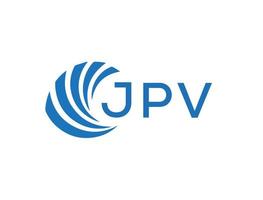 jpv abstrato o negócio crescimento logotipo Projeto em branco fundo. jpv criativo iniciais carta logotipo conceito. vetor