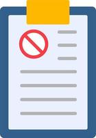 ícone de vetor de petição