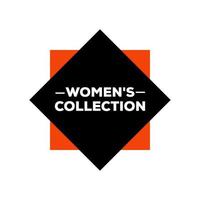 mulheres coleção monograma. mulheres coleções tipografia. vetor