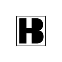 hb companhia inicial cartas monograma. hb marca nome. vetor