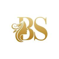 inicial bs face beleza logotipo Projeto modelos vetor