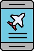 avião bilhete reserva vetor ícone